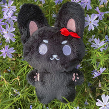 Load image into Gallery viewer, Black Bunny Keychain Plush
