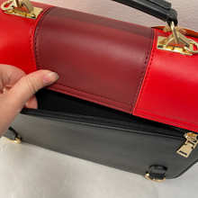Load image into Gallery viewer, Lucky Ita Bag Red & Black Back Zipper Pocket