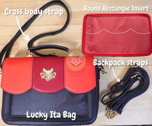 Load image into Gallery viewer, Lucky Ita Bag Red & Black Comes With