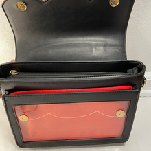 Load image into Gallery viewer, Lucky Ita Bag Red & Black Flap Open