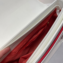 Load image into Gallery viewer, Lucky Ita Bag Red & White Inside Zipper Pocket