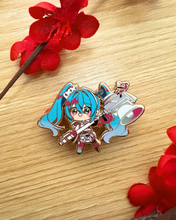 Load image into Gallery viewer, Racing Miku Enamel Pin Front