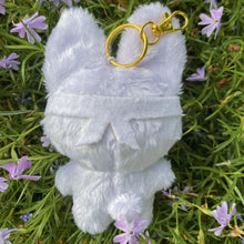 Load image into Gallery viewer, White Bunny Keychain Plush Back