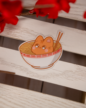 Load image into Gallery viewer, Cat on Ramen Sticker