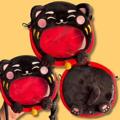 Black Lucky Cat Coin Purse
