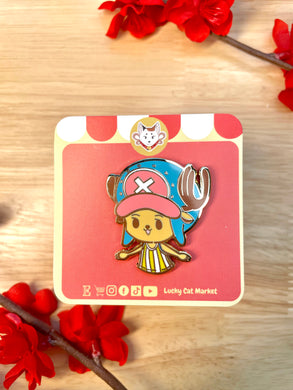 Deer Anime Pirate Enamel Pin Backing Card