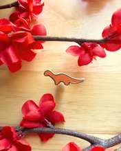Load image into Gallery viewer, Brachiosaurus Dino Nugget Mini Pin
