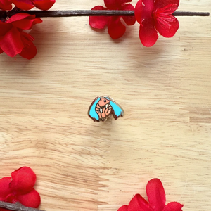 Shrimp Hatsune Miku Mini Pin