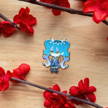 Load image into Gallery viewer, Ghost Miku Enamel Pin
