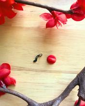 Load image into Gallery viewer, Yellow/Red Gummy Worm Mini Pin
