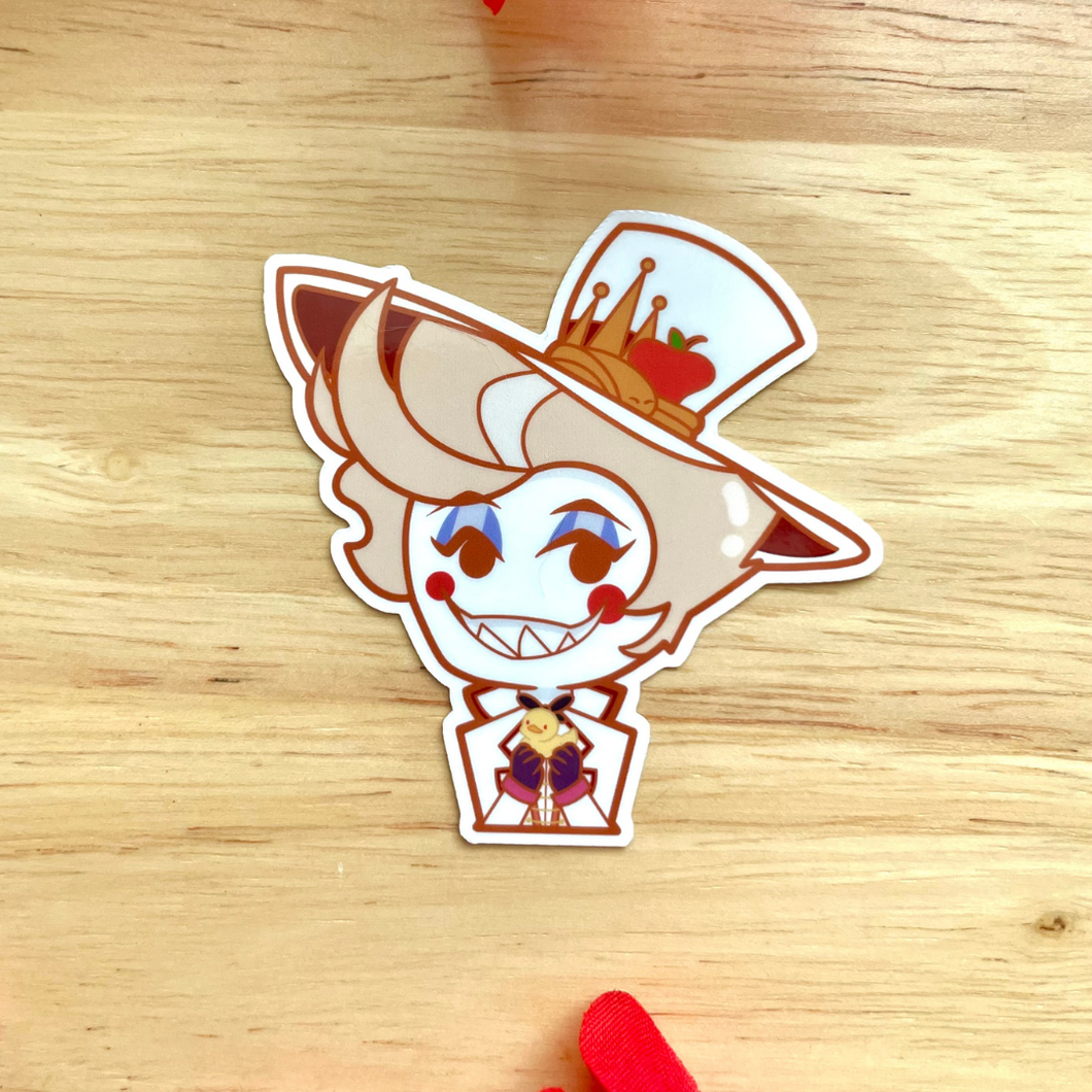 Lucifer Cat Sticker Lucifer Sticker – Lucky Cat Market