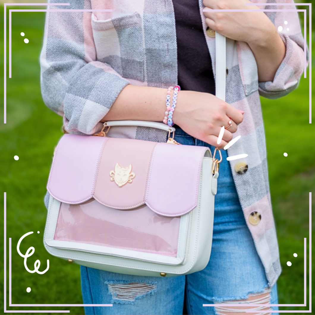 Lucky Ita Bag Pink White Lucky Cat Market