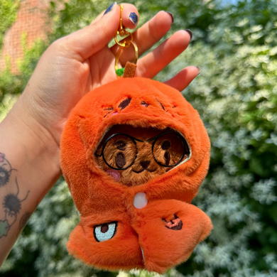 Pumpkin Plush Cape Front