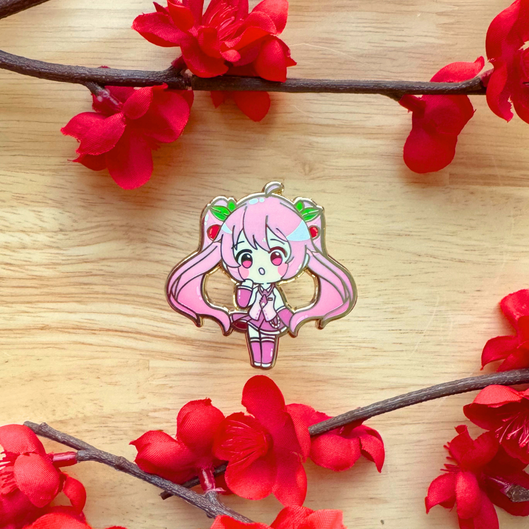 Sakura Miku Enamel Pin